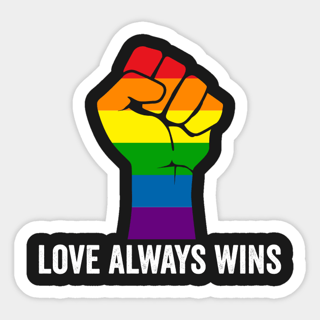 LGBTQ Love Always Wins Sticker by Kyandii